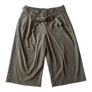 GAP Olive Tie-Waist Culotte Bermuda Shorts